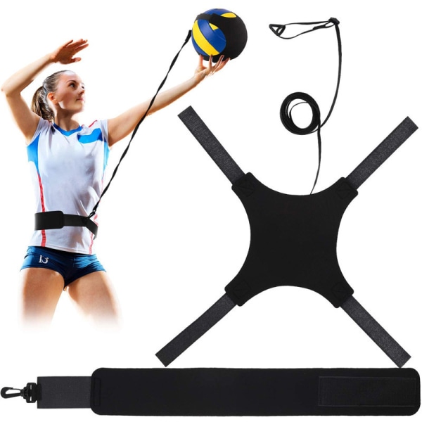 Volleyballtreningsutstyr Hjelpemiddeltreningsbelte Solo-trening T Black
