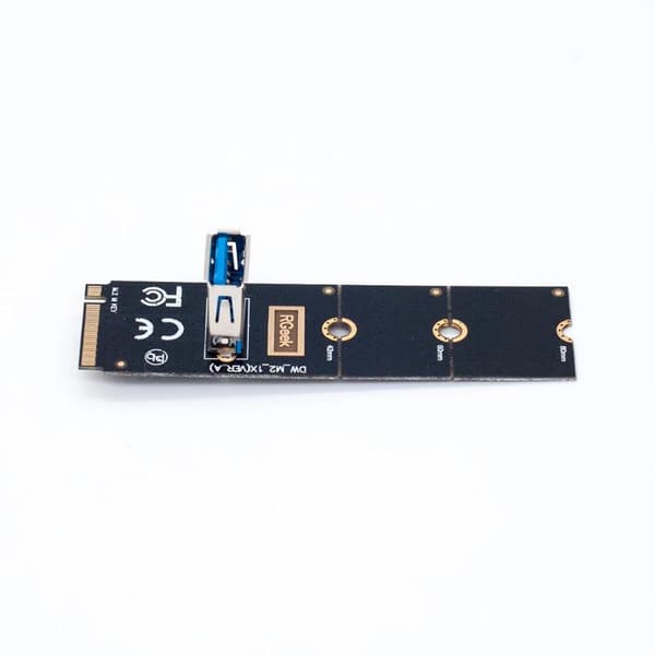 1 st NGFF M.2 till PCI-E X16 Slot Överföringskort Mining Pcie Riser