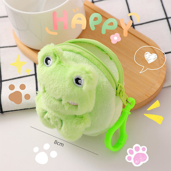 e Animal Plysch myntväska Tecknad Bear Money Change Pouch Earp A1