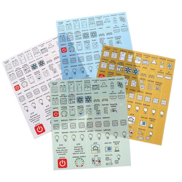 2/5 stk vanntett engelsk versjon elektrisk boks elektrisk krets blue 2sheets