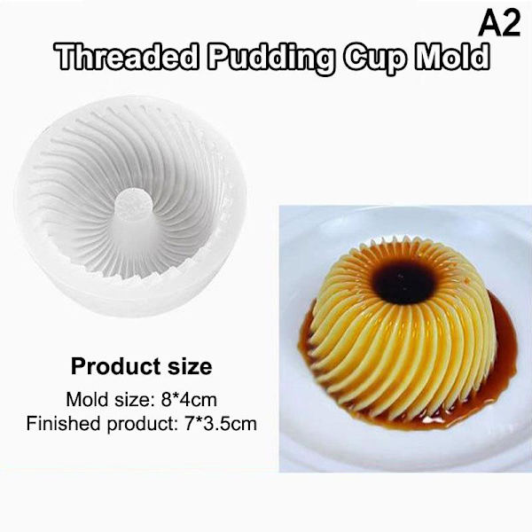 Spiral æbleform mousse desserter kageform silikoneform genanvendelig A2