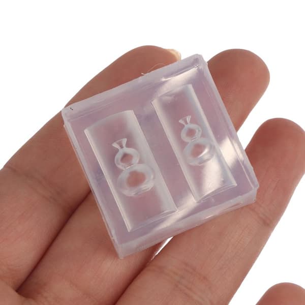 Silikon nagelform 3D Mini Vaser Nagelmallar Designverktyg Tra