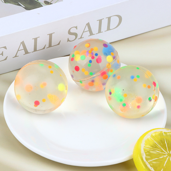 42 mm klara färgglada gummibollar Jelly Ball Jump Bouncy Ball Fo