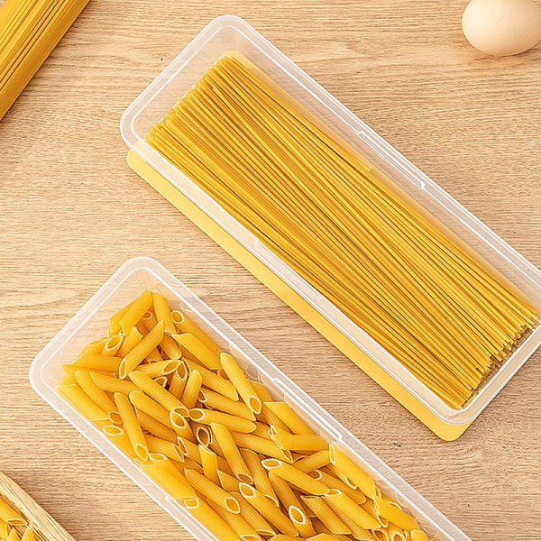 Stablebar Spaghetti Noodle Pasta Container Box Oppbevaringsboks Mic Yellow