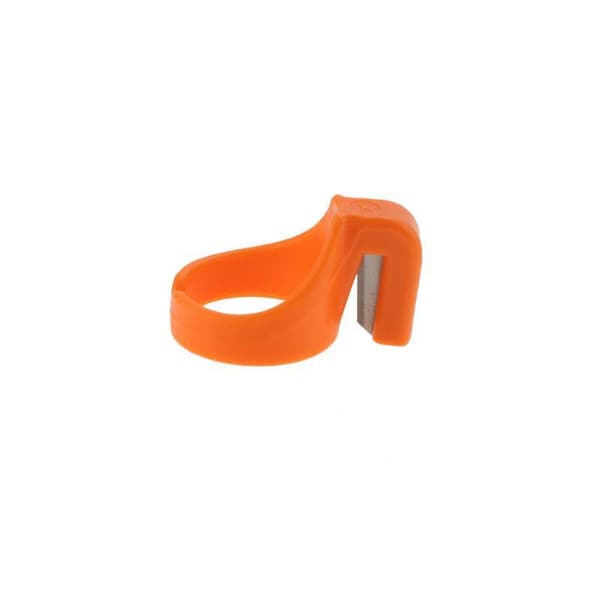 Syring i plast med fingerblad för hantverk Orange