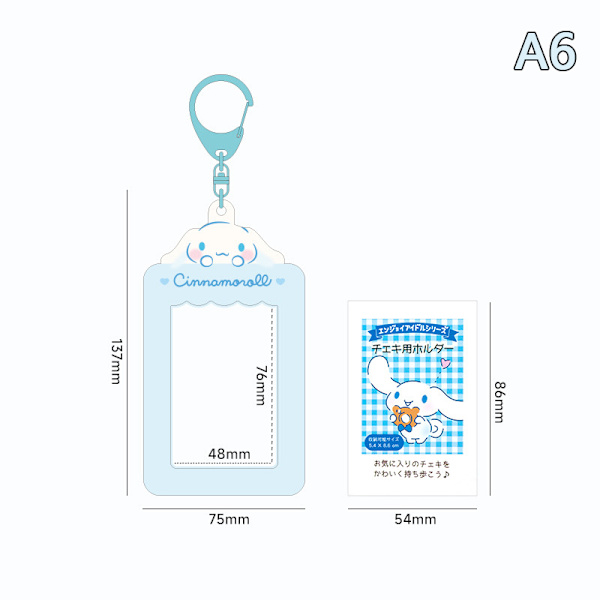 Sanrios Students Meal Card Bus Card Holder ID Card Credit Stora A6