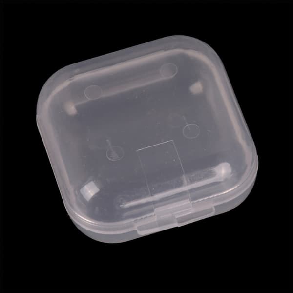 10 stk Mini klar plastik lille æske smykker ørepropper Container S