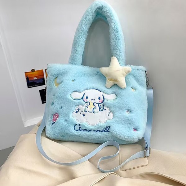 Sanrio Plys Tote Bag Anime HelloKitty Kuromi Melody Cinnamorol A1