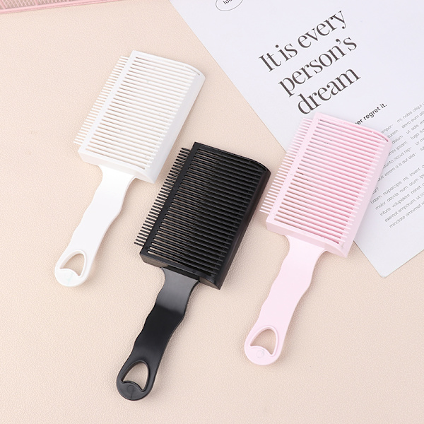 Fading Comb Professional Barber Clipper Blending Flat Top Hair White