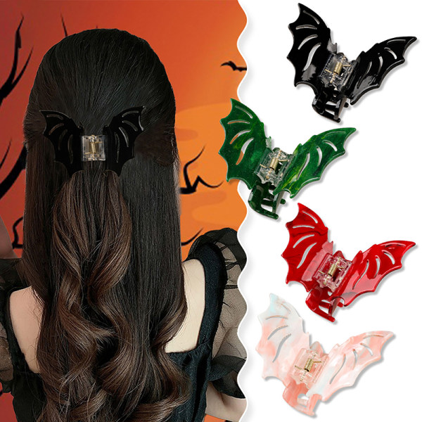 Sjovt Halloween-hårtilbehør Ghost Pumpkin Bat Spider Web Men A5