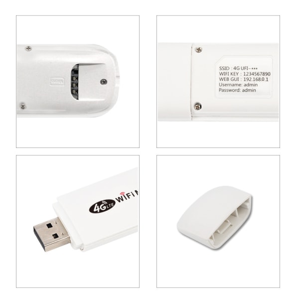 4G-ruter trådløs USB-dongel minilomme WiFi bredbåndsmodem