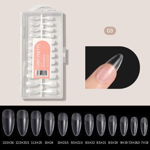 240 kpl Geel X Nails Tip Paina Extension Akryyli Full Cover 03