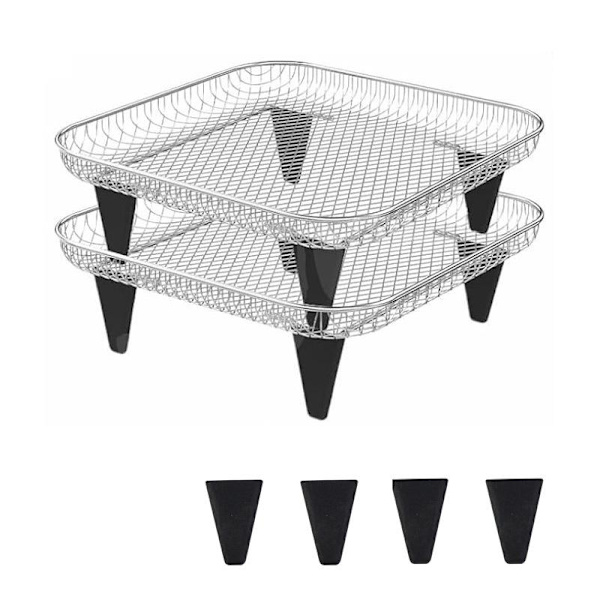 4/6/8 stk. Dehydratorstativ Silikone Bufferpude Airfryer Plade Bu 6PCS