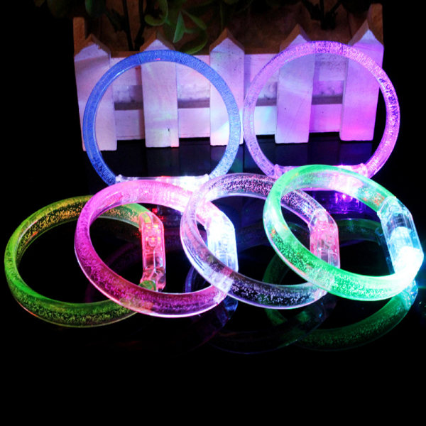 Blinkende håndled lysende armbånd akryl armbånd Festartikler