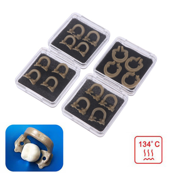 4 stk Dental Resin Soft Clamp Universal Rubber Dam Barrier Clips A3