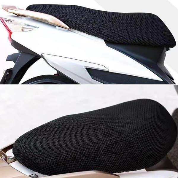 Sommer Cool 3D Mesh Motorcykelsædebetræk Åndbart Anti-slip 75×55