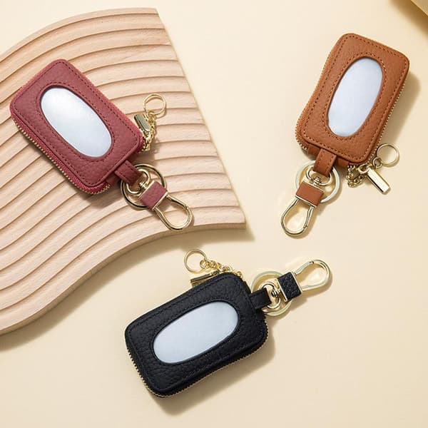 Bilnøglepose Unisex Nøglebeskytter Nøglering Multifunktionel Organisering Blue