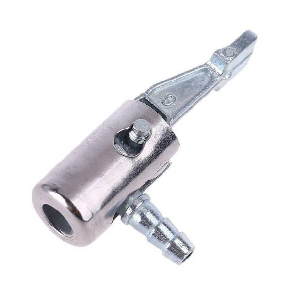 1/4\" Lock On Air Chuck bildækpumpe til luftkompressor wi Silver