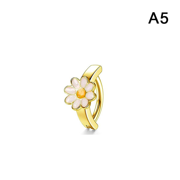 Blomst sommerfugl hjerte form navle ring Rhinestones Nave A5