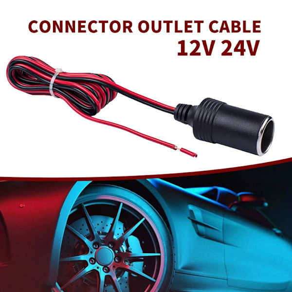 1kpl 12V 24V sytytin 30cm kaapelijohdolla power niin