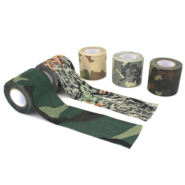 5M Outdoor Air Duct Camouflage Tape Jakt Vattentät Tape Cam White