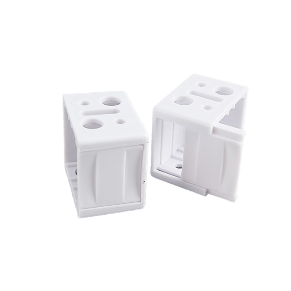 2 kpl White Blind Brackets Low Profile Box Valkoinen asennusteline
