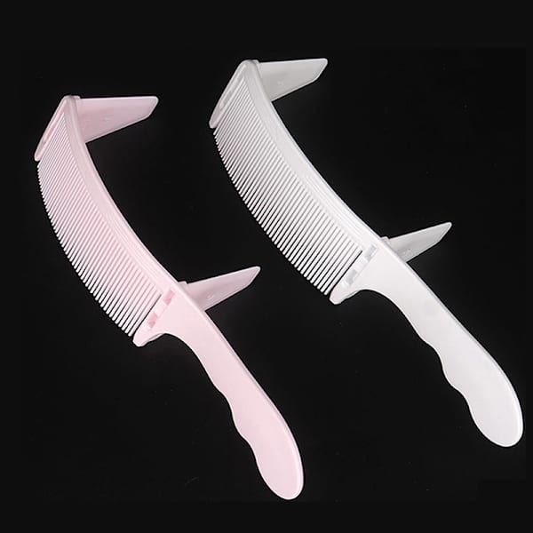 1 STK Man Curved Positioning Comb Justerbar S Arc Design Profess Black
