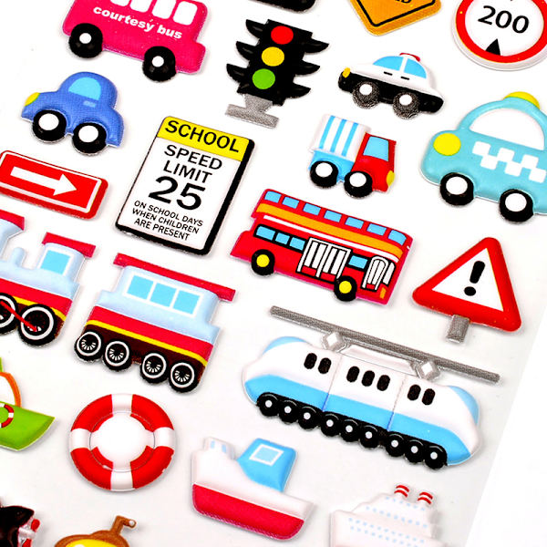 Flash Music e Fun Vehicle Car Tredimensionell 3D Bubble Stick A1
