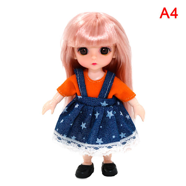 BJD CASUAL Docka Fritidsmode Prinsessan Kläder Kostym Accessoarer A4