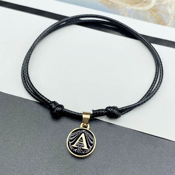 Fashion Simple 26 engelsk bokstav armbånd Håndlaget justerbar W A1