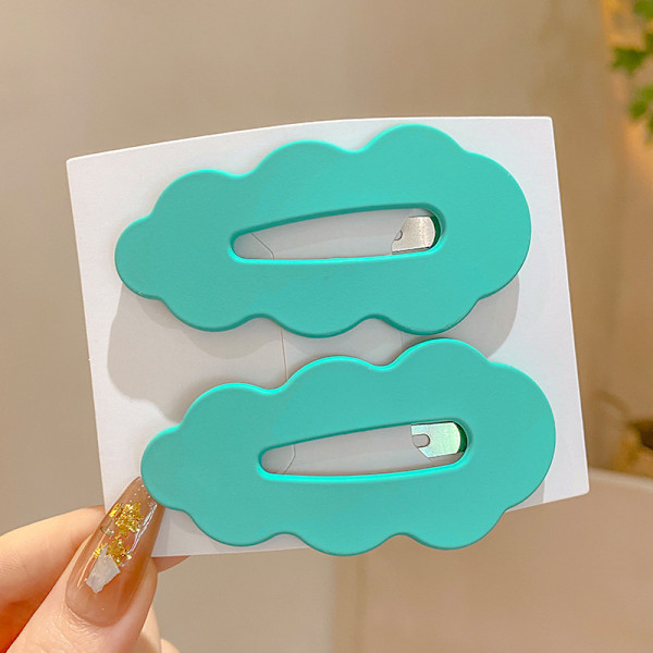 2st e n Hår Sidklämmor Cloud BB Hårnål För Kvinnor Flickor Present Green
