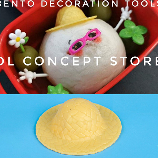 5/6 kpl Bento Decoration Tools Lounas Bento Box Toppers Decorat Blue hat