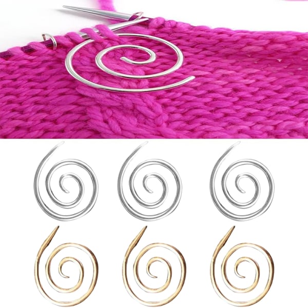 Spiralkabelstickning Handgjorda stickningsverktyg Spiralstickning Gold