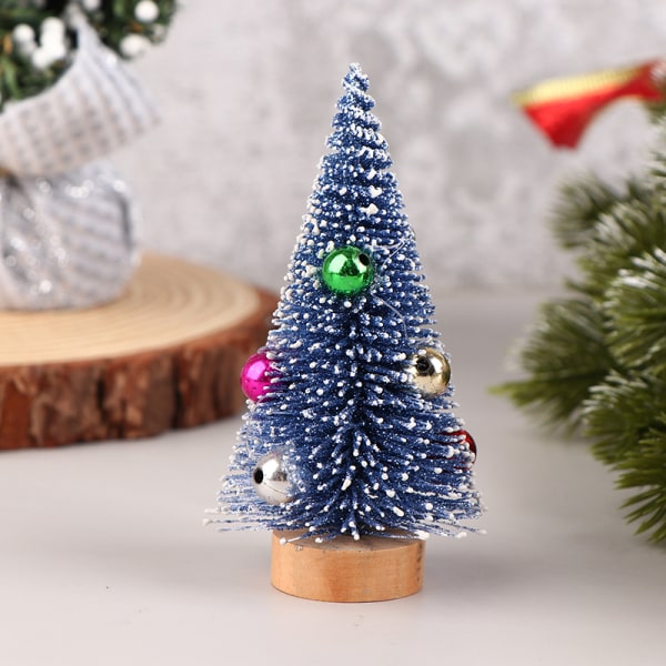 Joulukuusi Cedar Tree Pine Tree Doll House Festival Miniat Blue