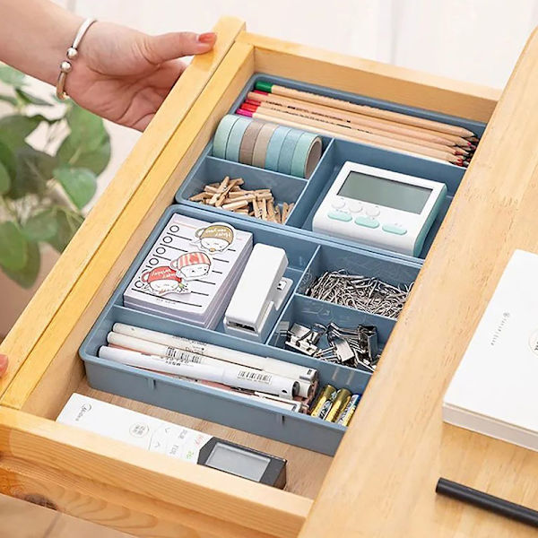 Låda Organizer Fack Set Blue