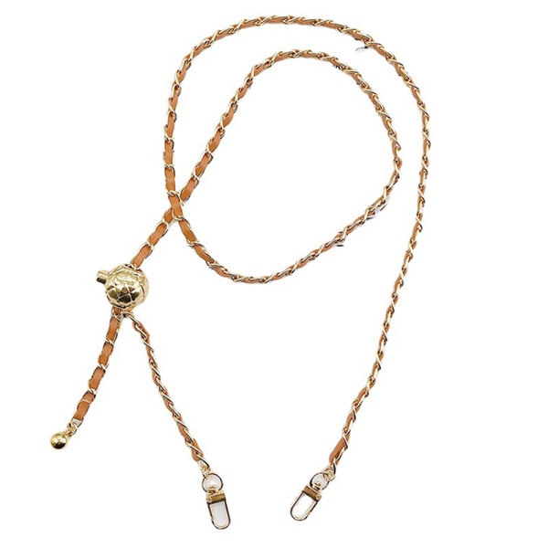 Purse Chain Strap Crossbody Handväska Chains Läder Axelväska Pink