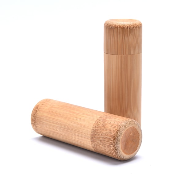 Handgjord bambu teburk Spice Caddy Förvaringsbox Organizer