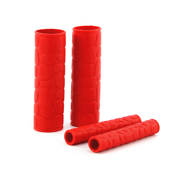 2Pairs Universal Handle Grip Cover Protector Liukumaton kumi M Red