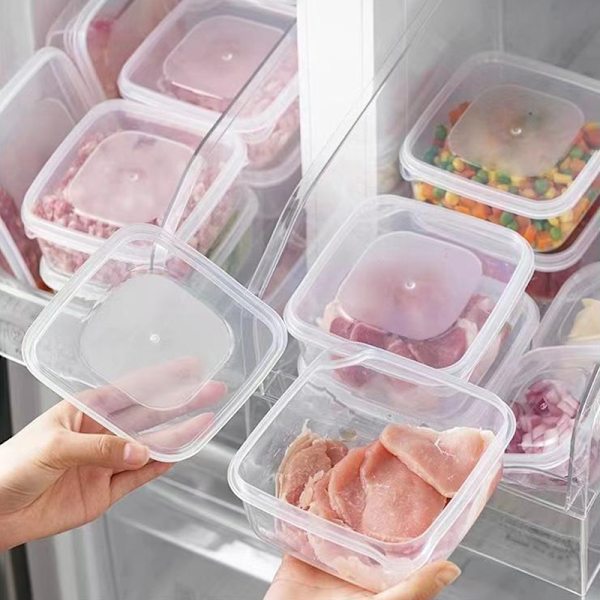 Förseglad plastkonserveringsbox Kylskåp Förvaringsbox Microw