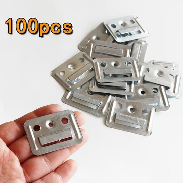 WPC Veggpanelklips Metallklips for WPC Vegg og Tak Riflet A3