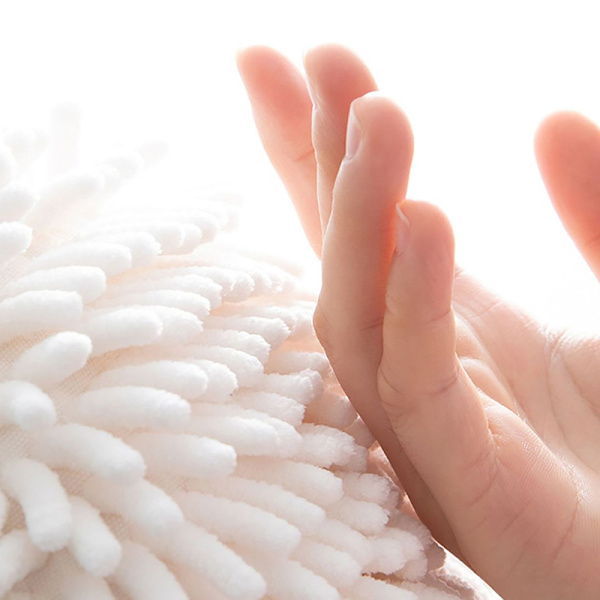 Chenille Håndklæde Blødt Absorberende Mikrofiber Køkken Badeværelse Gray