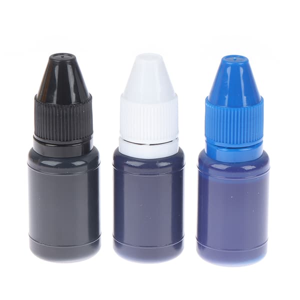 10ml Inkpad Flash Refill Snabbtorkande stämpelbläck Ljuskänsligt Sky blue