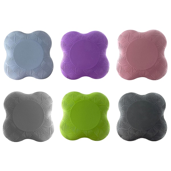 1 Pack Knäskydd Handled Anti-Slip Solid Color Protective Mat Yoga grey