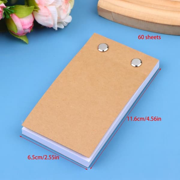 Tom Flip Book Kit med 60/100 ark papper för LED-spårning A1
