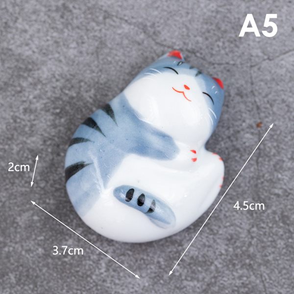 Lucky Cat pinnar Hållare Keramiska pinnar Keramiska heminredning A5