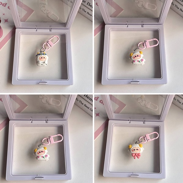 Kawaii Cartoon Little Sheep Keychain e Bag Pendant Keyring Coup A5