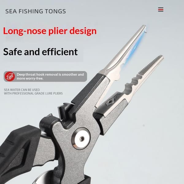 Fisketang Selvlysende Krokfjerner Flettet Linekutter Saks Tang A2