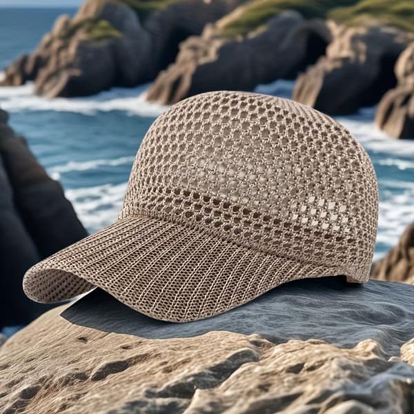 Pustende Mesh Baseballcaps Dame Vår Og Sommer Enkel P Black