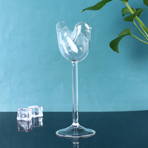 Genomskinliga fågelformade cocktailglas High Shed Wine Glass Dr 1
