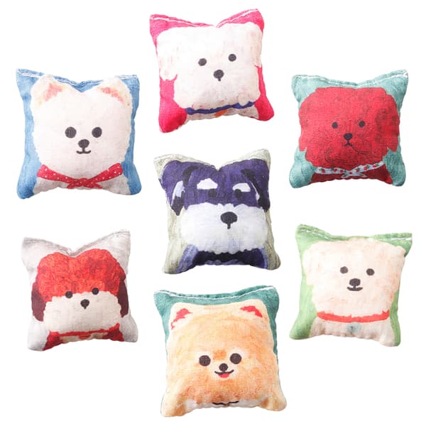 1:12 Dukkehus Miniature Hunde Hoved Sofa Pude Mini Pude Pille B